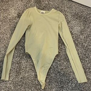 No Boundaries Women's Bodysuit in Light Olive